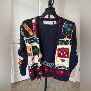 Super cute vintage teacher cardigan